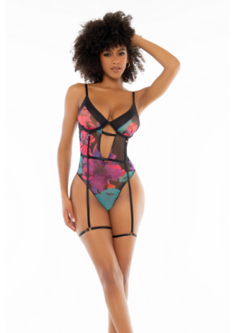 Teddy – S/M – Black Dream Flower Print