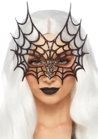 Gestanzte Spinnennetz-Maske