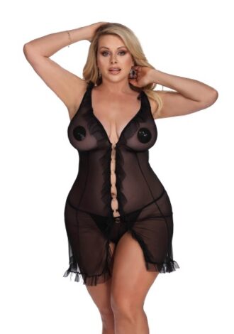 Schwarzes Negligee