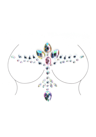 Dazzling Cleavage Bling Sticker