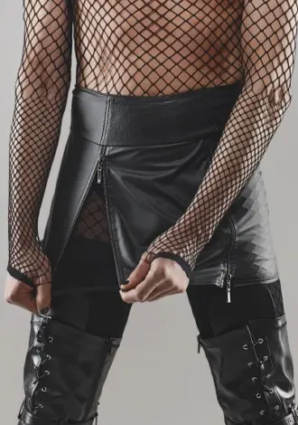 Wetlook-Rock mit hoher Taille
