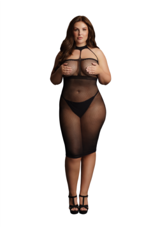 High Neck Dress – Plus Size
