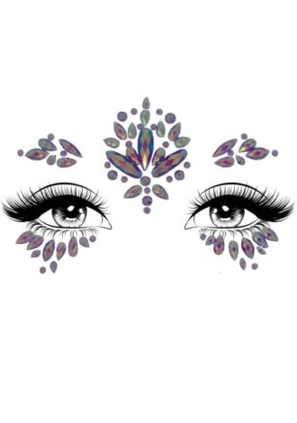 Lila Glitzer Gesichtssticker