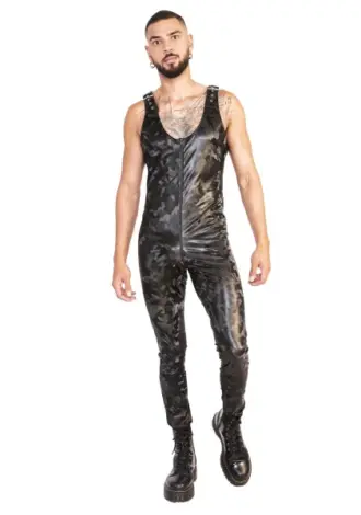 Camo Stretch-Latzhose
