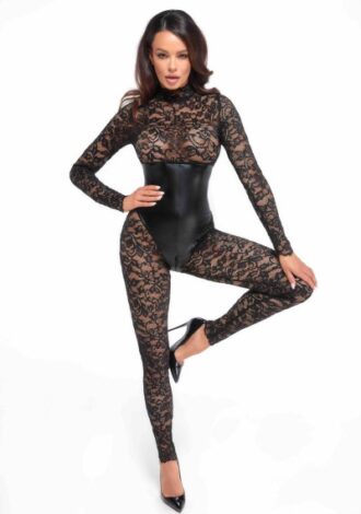 Bodystocking mit Unterbrust-Corsage