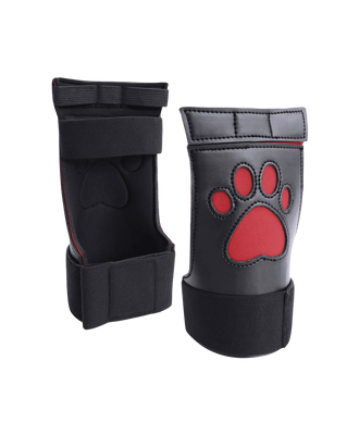 Neoprene Puppy Paw Gloves – Red