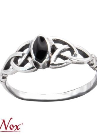 Silberring ‚Fine Celtic‘ mit Onyx