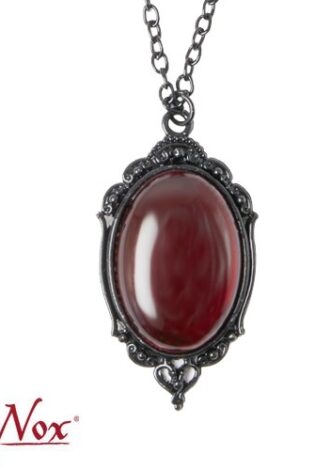 Edelstahlkette „Red Crystal“ mit Beschichtung