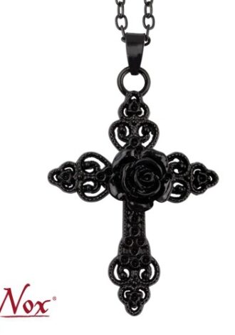 Anhänger ‚Black Rose Cross‘