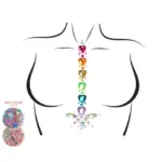 Körperschmuck - Regenbogenherzchen