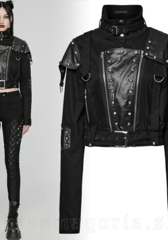 taillierte Crop-Jacke
