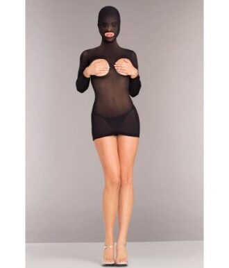 gewagtes Bodystocking-Kleid