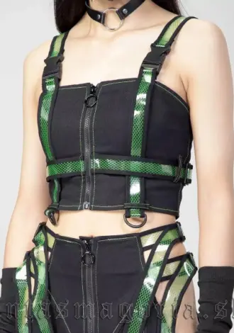 Crop-Top im Cyber-Stil