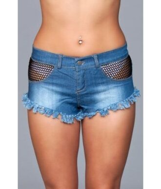 Shorts mit Mesh-Details