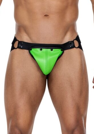 Grüner Druckknopf-Jockstrap