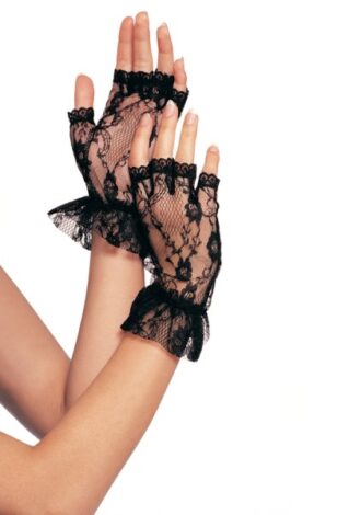 Fingerlose Spitzenhandschuhe