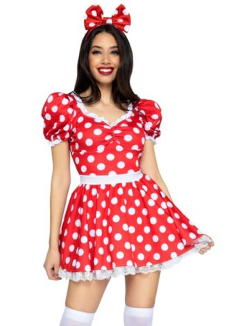 Minikleid gepunktet
