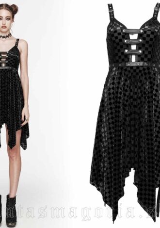 Ärmelloses Karo-Kleid