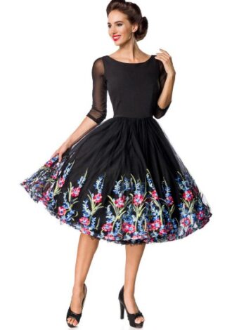Besticktes Swing-Kleid