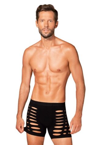 Boxer-Shorts mit Cut-Outs schwarz