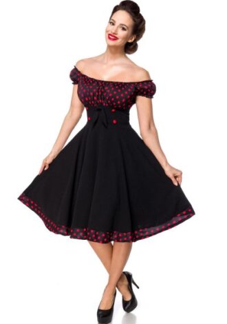 Schulterfreies Swing-Kleid