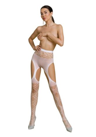 Straps-Strumpfhose weiß