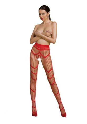 Strumpfhose ouvert rot