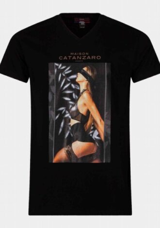 Schwarzes T-Shirt – Blindfold