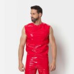 Rotes Lack-Tanktop