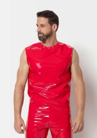 Rotes Lack-Tanktop