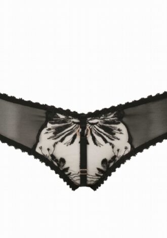 Schwarzer Tüllslip