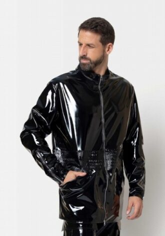 Oversized Jacke aus Lack