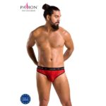 Roter Slip mit Leopardenmuster für Ihn