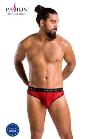 Roter Slip mit Leopardenmuster für Ihn