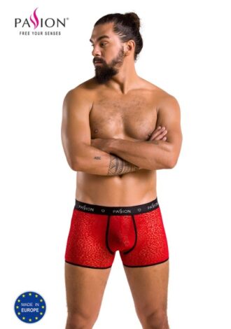 Boxer Shorts mit Leopardenmuster – rot