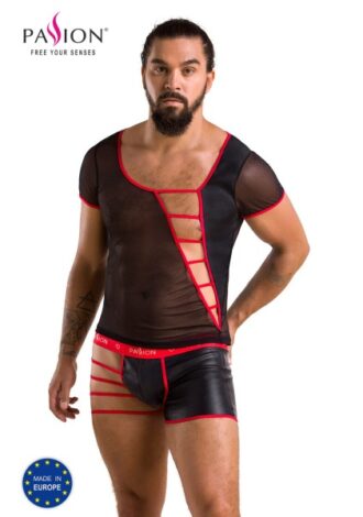 Netz-Set mit roten Details und Riemen – für Ihn