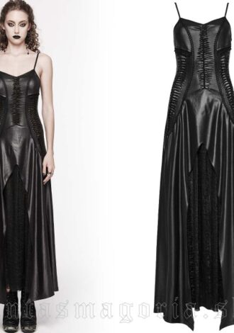 Auffälliges Wet-Look Kleid