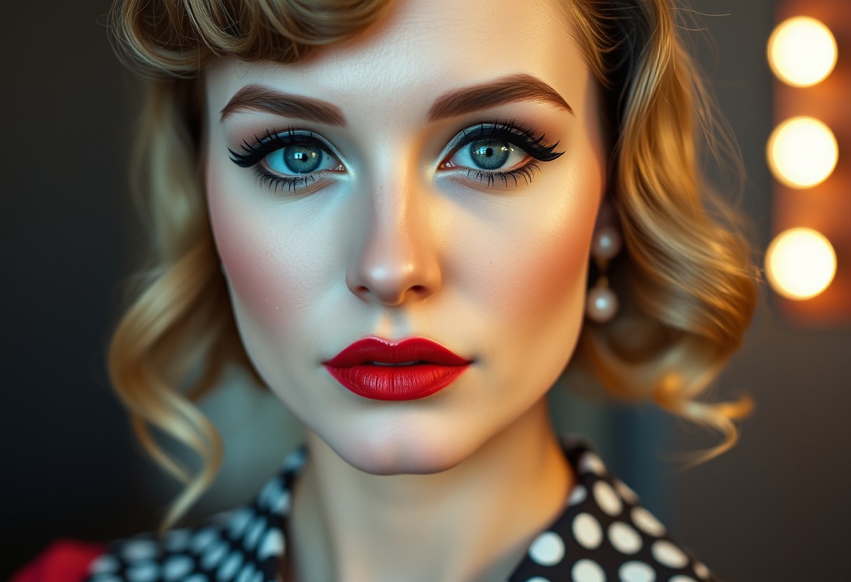 50er-Jahre-Make-up für Anfängerinnen – Lidstrich und rote Lippen