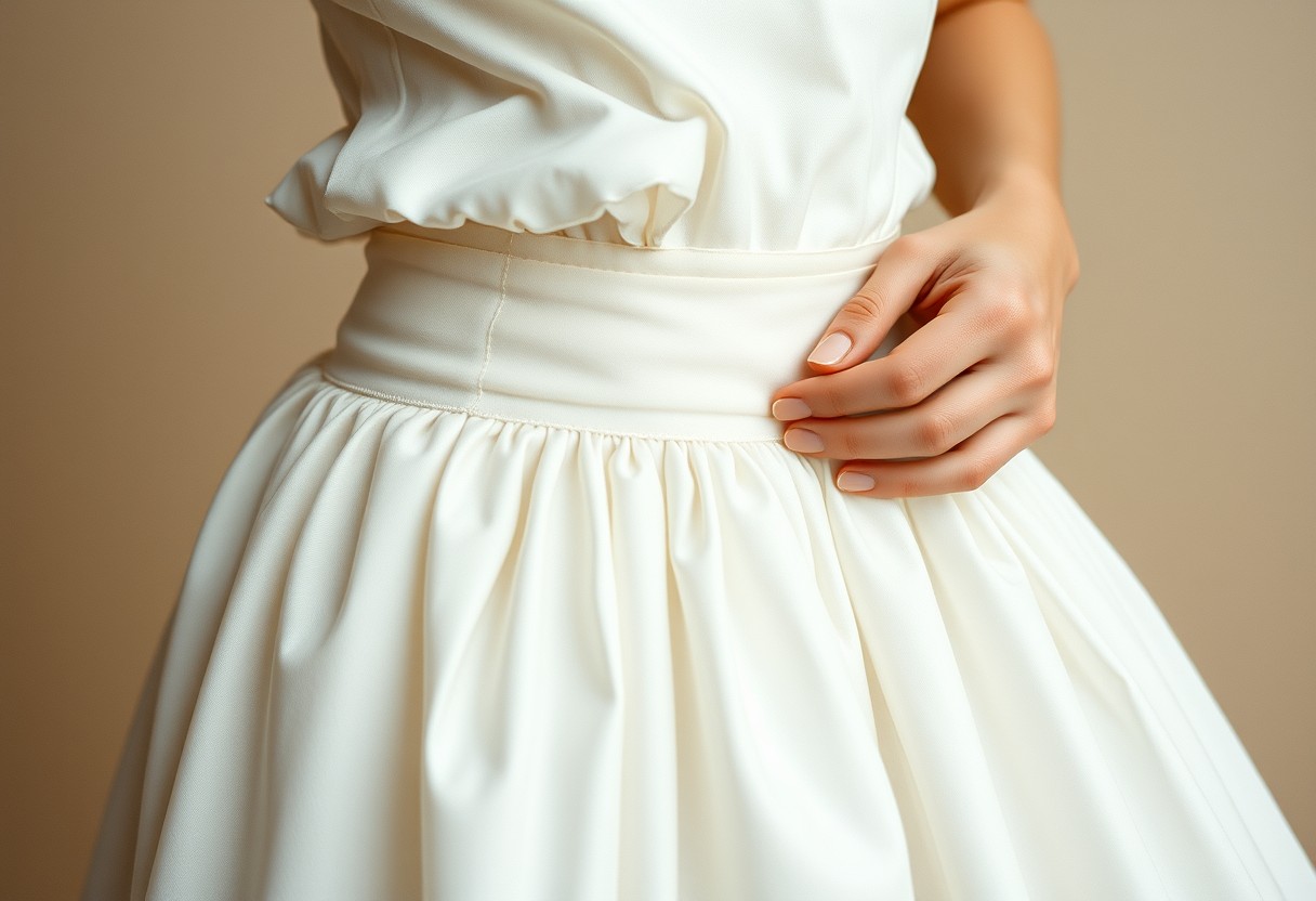 Wie sitzt ein Petticoat richtig an der Taille?